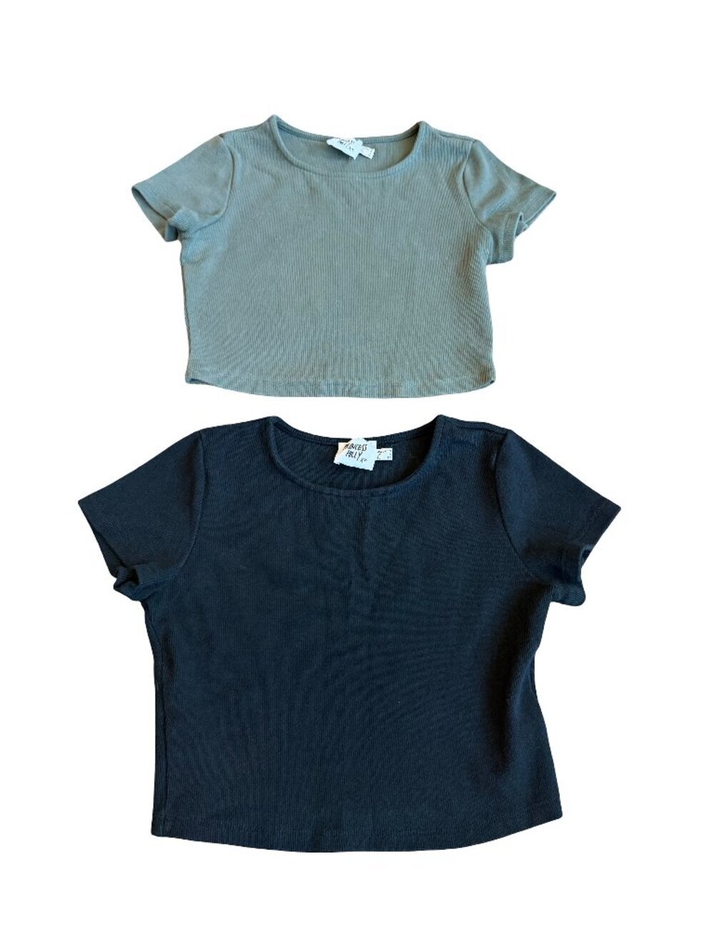 Princess Polly Two Short Sleeve Crop Top T-Shirt Everyday Casual Size 6 Women's